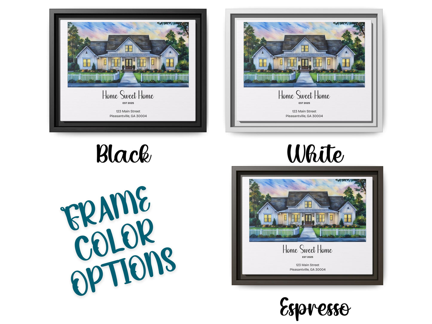 Home portrait, house painting, housewarming gift, our first home sign, home sweet home sign, watercolor home, house portrait, realtor gift