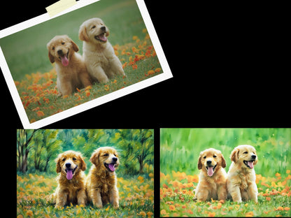 Canvas Wall Art, Photo To Painting, Mother's Day Gift, Watercolor Portrait, Personalized Photo Gift, Perfect Gift, Family Keepsake