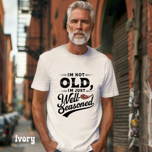 Funny Old Guy Shirt, Vintage Retro Style T-Shirt -, Nostalgic Birthday Gift for Him, Funny Dad & Grandpa Shirt, Meat Lover Tee