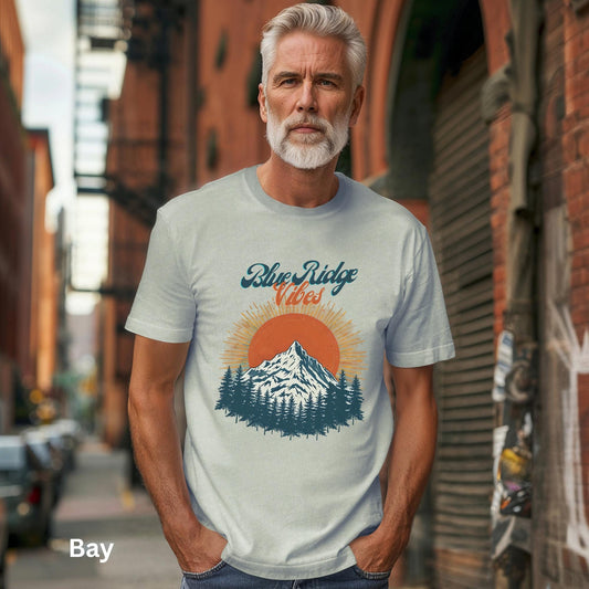 Blue Ridge Mountains T-Shirt, Nature Lover Gift, Hiking Lover Tee, Unisex Shirt, Gift for Him, Outdoor Adventure Apparel